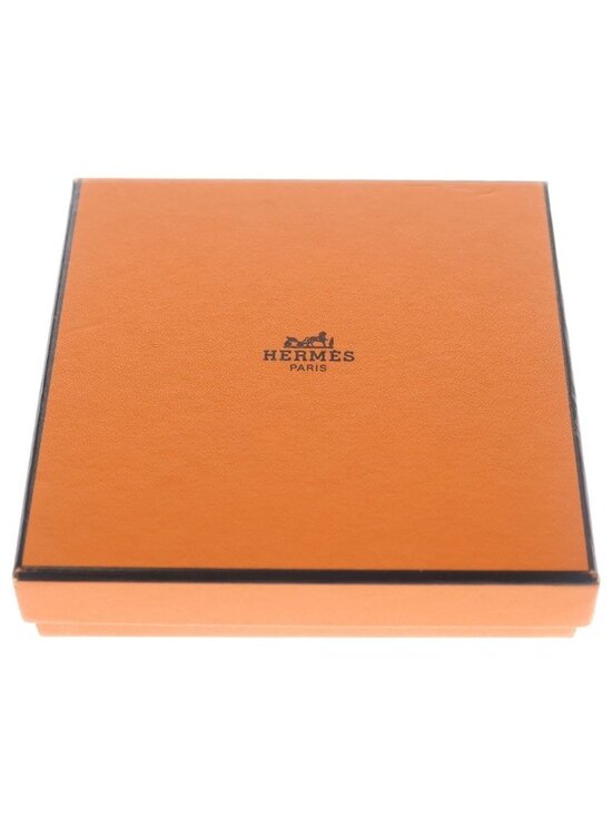 Hermes Constance Leather Belt Brown Black Box Calf 65 Silver